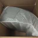 Bedluxe Wedge Pillow, 10 inch Bed Wedge Pillow for Headboard, Pillow Wedge for Acid Reflux Relief, Sleeping, Back Pain Relief, Snoring, Triangle Pillow Wedge - Cooling Memory Foam Top, White/Grey