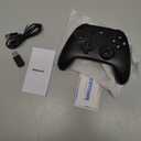 ECHTPower Wireless PC Gaming Controller - Hall Effect Joystick, 2.4G & Wired 1000Hz Polling Rate, 800mAh Battery, Adjustable Turbo/Vibration - for PC/Switch/iOS/Android (Black)