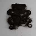 REECHO 24" Curly Wavy 4 Pieces Set Thick Clip in on Hair Extensions Dark Brown