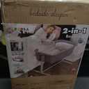 KoolerThings 3 in 1 Baby Bassinet, Bedside Sleeper, & Playpen, Easy Folding Portable Crib (Grey)- KoolaBaby (Bassinet), 33x20