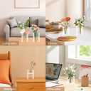 24 Pack Acrylic Vases, 4in Clear Acrylic Cylinder Plastic Flower Vase Bulk Small Plastic Vases for Centerpiece Office Wedding Decor