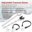 Adjustable Boat Transom Saver, Transom Support from 23 to 35 Inches Boat Motor Transom Support with Composite Head for Outboard Motor