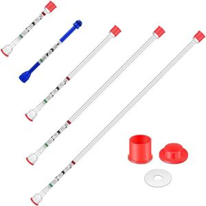 Spray freely 5-Piece Set of Extension Poles, Airless Spray Gun Tip Extensions, Airless Paint Sprayer Gun Tip Extension Pole, for Airless Paint Gun Wand (8in 12in 20in 30in 40in)