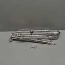 Shower Curtain Rod 31-100 In Adjustable Pole Heavy Duty Silver Tension Rods Spring Drilling and No Drilling Shower Rod for Bathroom Window Anti-Slip Never Rust