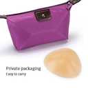 Triangle Silicone Breast Form Mastectomy Prosthesis Concave Bra Enhancer Inserts (1 Piece, 400g)