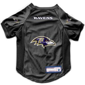 Littlearth NFL Baltimore Ravens Stretch Pet Jersey, Team Color, Small