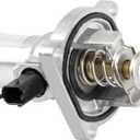 96984104 Engine Coolant Thermostat & Housing for Chevrolet Aveo Aveo5 2009-2011 Cruze L4 1.8L 2011-2016 Sonic L4 1.8L 2012-2018 Pontiac G32009-2010, 55564891 25189205 902821