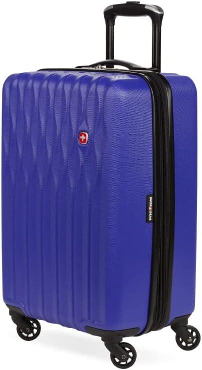 SwissGear 8018 Hardside Expandable Luggage with Spinner Wheels, Blue Violet, Carry-On 20-Inch