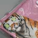 INDAJEDN Funny Tiger Bathroom Hand Towels, Pink Bathroom Decor, Trendy Coquette Tiger Decorative Hand Towels for Bath Room Washroom Spa, 16x24 Inch Set of 4