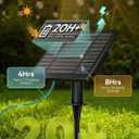 Minetom 100FT Solar-String-Lights-Outdoor-Waterproof, 31+2LED S14 Shatterproof Bulb, Patio Lights with Remote Type-C Port Timable, 3 Light Modes Dimmable Solar String Lights for Outside, Yard, Camping