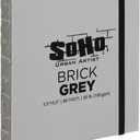 SoHo Urban Artist Brick Sketchbook Journals for Sketching, Drawing, Colored Pencils, Graphite, and More - Grey 5.5"x5.5" (100 GSM, 80 Sheets)