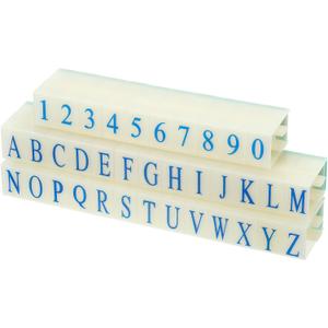 PATIKIL Detachable Number Letter Stamp, 17mm Plastic 9+26 Digits Font Size 1 Numeral 0-9 Alphabet A-Z Combination Set for Card Tag Scrapbook Craft Making Teaching (37*23*15mm)