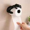Toilet Paper Holder GothicToilet Paper HolderEasy to Install Toilet Paper Holder in BathroomFun Bathroom Decor, 3D Ghost Hand Toilet Paper HolderHalloween Decor Suitable for Large Paper RollsBlack