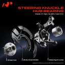 A-Premium 2 x Front Left and Right Steering Knuckle & Wheel Bearing Hub Assembly Fit for Toyota Camry 1997-2001, L4 2.2L & Sedan Model Only, with 15 inch Wheels