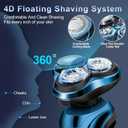 Electric Razor for Men, Men's Rotary Shavers, Waterproof,Wet and Dry Rechargeable Electric Shaver for Men's Faces with a Cordless and Floating Head, Portable Travel Razor,an Ideal Gift for Men
