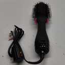 Hair Dryer Brush Blow Dryer in One, Upgraded 4 in 1 Hair Dryer and Styler Volumizer with Negative Ion Anti-frizz Ceramic Titanium Barrel Hot Air Hair Straightener Brush (Black/Pink)