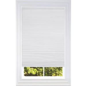 BlindsAvenue Cellular Honeycomb Cordless Shade, 9/16" Single Cell, Blackout, Cotton White, Size: 33.5" W x 72" H