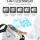 Mini Exercise Bike, AGM Under Desk Bike Pedal Exerciser Foot Cycle Arm & Leg Pedal Exerciser with LCD Screen Displays
