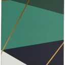 New View Gifts Geometric Design, Green and Blue Weld Bound Photo Album, 52 Pages (208 Photos) 2Pcs