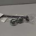 Adjustable 16-27" Suction Cup Towel Bar Extendable Suction Cup Towel Rack Holder Bathroom Stainless Steel for Glass Shower Door(Black)