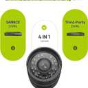 SANNCE 1080P Security Camera AHD/TVI/CVI/CVBS 4-in-1 CCTV Camera IP66 Weatherproof Analog CCTV Surveillance Bullet Camera Indoor Outdoor, 100ft Night Vision, No Power Supply and Cable, Only A Camera