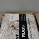 Soalmost 9x12 Area Rugs for Living Room, Non-Slip Machine Washable Vintage Rugs, Abstract Low Pile Lightweight Large Rug for Bedroom, Dining Room, Home Office Orange