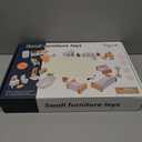 Toyssa Dollhouse Furniture Set, 36PCS Beech Wood and Plastic Miniature Doll House Accessories with Modern 5 Rooms & 4 Flexible Family Dolls, Pretend Play Toys Birthday Gift for Toddlers 3 4 5 6