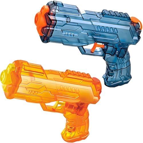 Water Gun for Kids 2 Pack, Squirt Guns Super Water Guns Toys for Boys Girls Toddlers, Summer Toys for Outdoor Swimming Pool Beach Water Gun, Blue&Orange