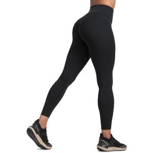 CRZ YOGA Secretsculpt Butterlift Workout Leggings 25" - No Front Seam High Waisted Womens Yoga Pants Booty Scrunch Butt (Black, XS)