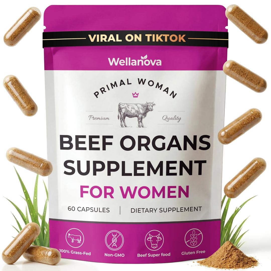 Primal Beef Organ Supplement for Women, Grass-Fed Ancestral Superfood