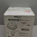 MAXXAIR Maxxfan Dome 6" Round 12V Ventilation Fan - Compact Solution for Rooftop or Sidewall Ventilation, Exhaust Only, Removable Screens, Fan Guard Rain Shield, Moisture Control, White (00-03812W)