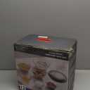 COOK WITH COLOR 3 Pcs Glass Mixing Bowl Set with Lids Borosilicate Glass Nesting Bowls for Cooking, Baking and Meal Prep, Gray