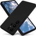 Varikke for Samsung Galaxy S25 Ultra Case, Liquid Silicone Upgrade [Full Camera Protection] [Anti-Scratch Microfiber Lining] Slim Soft Touch Gel Rubber Shockproof Phone Case 6.9", Black