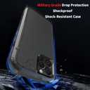 droperprote for iPhone 15 Pro Max Case with Tempered Glass Screen Protector 3 in 1 Heavy Duty Rugged Shockproof Protective Phone Case for iPhone 15 Promax 6.7" (Black)