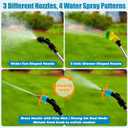 2 Gallon Electric Sprayer Battery Powered Garden Sprayer with 3 Mist Nozzles, Rechargeable Handle, Adjustable Shoulder Strap Pump Sprayer for Yard Lawn Spraying Plants, Watering, Weeds, Cleaning