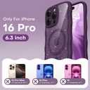 TAURI Magnetic for iPhone 16 Pro Case, Cute Wavy Design Anti-Slip