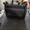 HUTMANG Chair - Stadium Seat with Back Support, Padded Foam Backs, 330LBS Weight Support, Portable, Foldable, Black