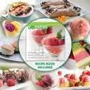 Yonanas Classic Frozen Fruit Soft Serve Maker for Healthy Vegan and Dairy-Free Treats, 200W Silver Machine with 36 Recipes, BPA Free, Easy to Clean, Quick and Simple to Use