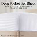 Elaine Karen Full Sheet Set - 4-Piece Striped Full Size Bed Sheets - Soft & Cooling Deep Pocket Full Bed Sheet Set - Wrinkle-Free Microfiber Bedding with 1 Fitted Sheet, 1 Flat Sheet, 2 Pillowcases