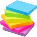 Early Buy Sticky Notes 6 Bright Color 6 Pads Self-Stick Notes 3 in x 3 in, 100 Sheets/Pad