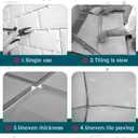 Plastic Shims Horseshoe Shims U Tile Spacers for Leveling, 1/4 Inch, 3/16 Inch, 1/8', 1/16', Black, Yellow, Red, Blue
