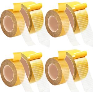 8 Rolls Double Sided Fabric Tape Heavy Duty 1inch/ 2inch x 33ft High Stickness Strong Double Sided Hem Tape for No Sew No Iron Hemming Clothes Dress Curtains Carpet DIY Crafts