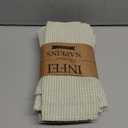 Narrow Striped Cotton Linen Blended Dinner Cloth Napkins - Set of 12 (40 x 30 cm) - for Events & Home Use (Green)