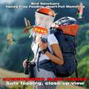 Hummingbird Feeder Helmet | Hands-Free Outdoor Observation Device | 4 Feeding Ports Design | Adjustable Headband | Lightweight & Durable PVC (red-2)