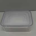 GoGoSprint 5 PCS Plastic Containers with Lids 94oz-10oz Freezer Containers for Food Storage，Airtight Fruit and Vegetable Storage, Microwave Safe Stackable Storage for Snack Sandwich