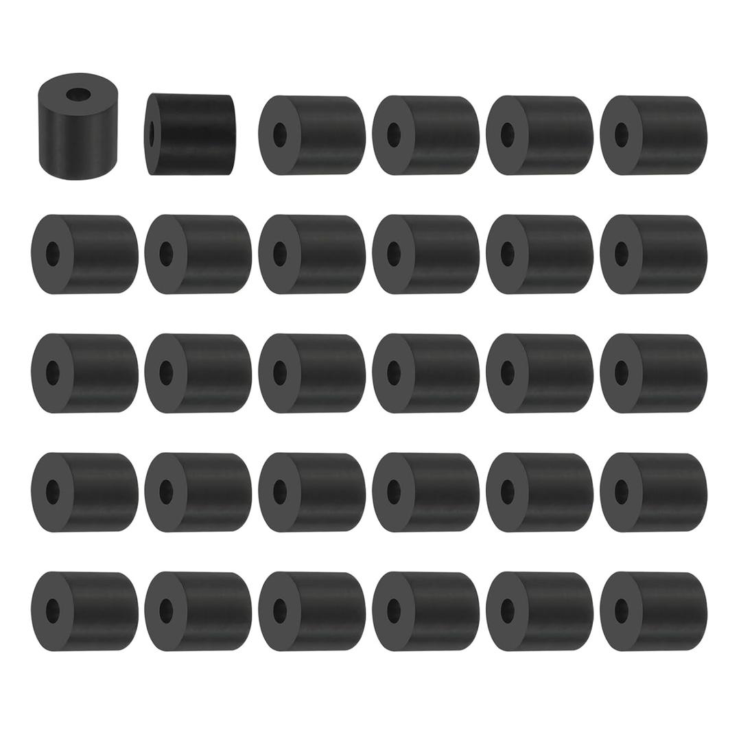 PATIKIL Multi Purpose Rubber Spacer, 30Pcs 5mm ID x 20mm OD x 15mm T Neoprene Round Anti-Vibration Isolation Pads Isolator Rubber Bushings Spacer Washer for HVAC Bolts Car Accessories
