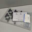 Ravinte 10 Pack Black Square Bar Cabinet Knobs 2 Inch Square Cabinet Pulls Matte Black Single Hole Kitchen Cabinet Handles