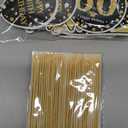 48pcs 60th Birthday Cupcake Toppers Decorations for Men Women, Black Gold 60 Birthday Cake Topper Party Supplies, Happy Sixty Bday Cupcake Picks Decor