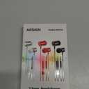 3 Pack Wired Earbuds with Microphone, In-Ear Headphones Wired with Noise Blocking &Volume Control, Premium Sound& Lightweight Corded Earphones for Laptops, Tablets, MP3 & Most 3.5mm Interface Devices