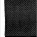 Color&Geometry Thin Door Mat Indoor Entrance Non Slip Rubber Backed, 24"x36" Indoor Door Mats for Entryway, Dirt Trapper Doormat, Washable Front Door Rugs, Ebony Black